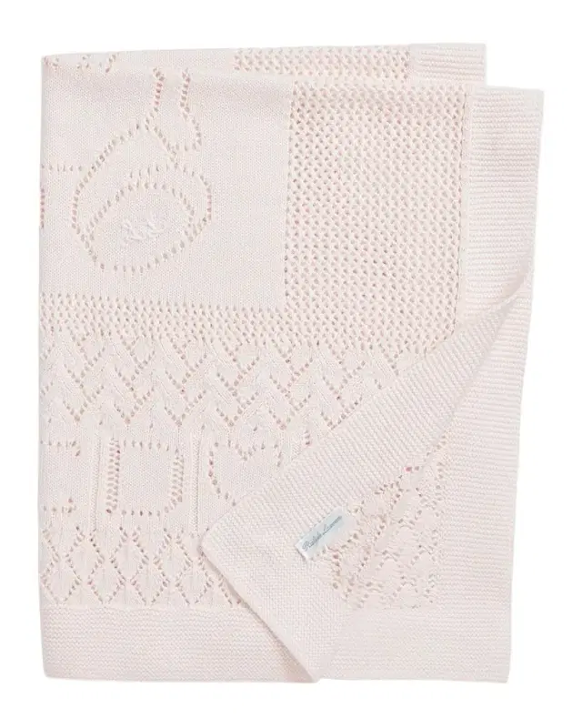 Polo Ralph Lauren Kid 's Pointelle Teddy Bear Blanket