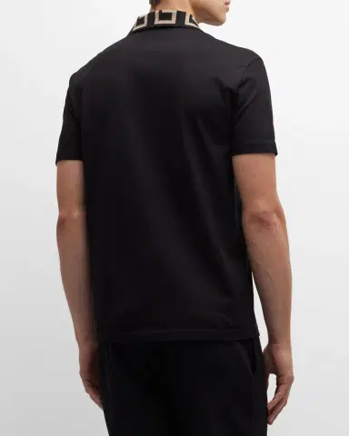Versace Men's Greca-Collar Polo Shirt | Thumbnail 2
