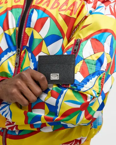 Dolce & Gabbana Men's Plaque Card Case | Thumbnail 2