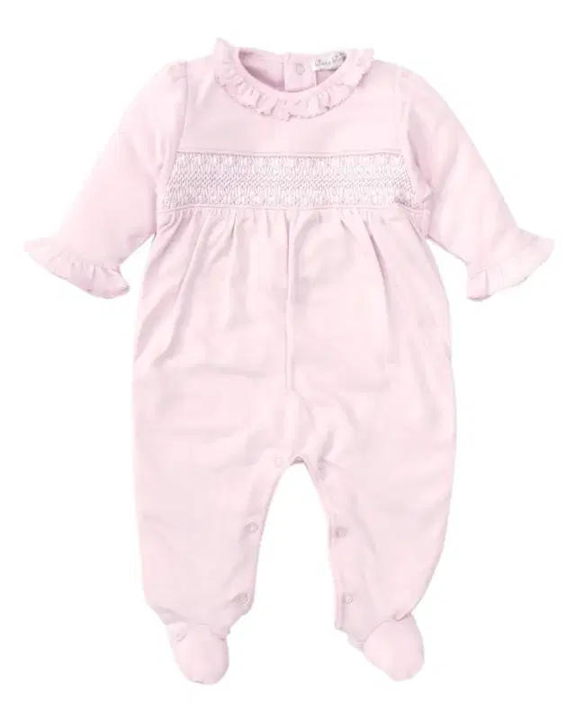 Girl 's CLB Charmed Smocked Footie