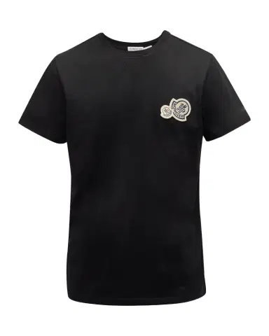 Moncler Men's Double Logo-Patch T-Shirt | Thumbnail 1