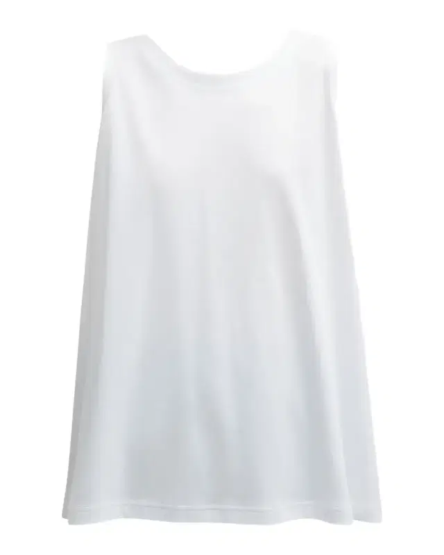 A-Line Round-Neck Long Shell Top