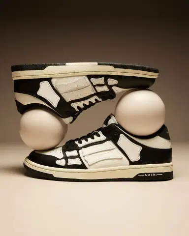 AMIRI Men's Skel Low-Top Leather Sneakers | Thumbnail 5 AMIRI Men's Skel Low-Top Leather Sneakers | Thumbnail 5