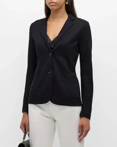 Majestic Filatures Soft Touch Two-Button Blazer | Thumbnail 4