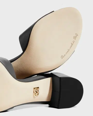 Dolce & Gabbana 40mm DG Cutout Leather Slide | Thumbnail 4