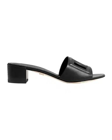 Dolce & Gabbana 40mm DG Cutout Leather Slide | Thumbnail 1