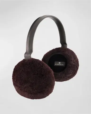 Gorski Lamb Shearling Earmuffs | Thumbnail 3