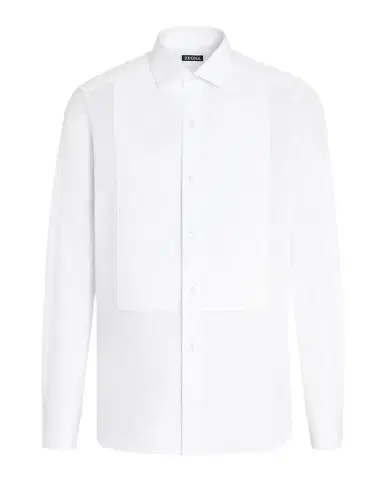 Zegna Men's Formal Piquet Evening Shirt | Thumbnail 1 Zegna Men's Formal Piquet Evening Shirt | Thumbnail 1