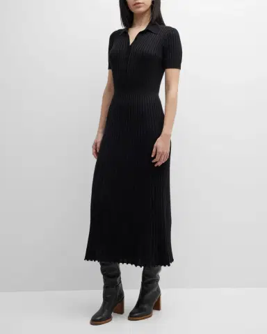 Gabriela Hearst Amor Polo Ribbed Cashmere Dress | Thumbnail 2 Gabriela Hearst Amor Polo Ribbed Cashmere Dress | Thumbnail 2
