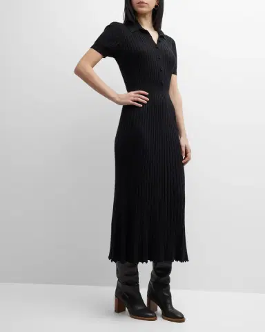 Gabriela Hearst Amor Polo Ribbed Cashmere Dress | Thumbnail 3 Gabriela Hearst Amor Polo Ribbed Cashmere Dress | Thumbnail 3