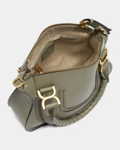 Chloé Marcie Small Satchel Bag in Grained Calfskin | Thumbnail 3 Chloé Marcie Small Satchel Bag in Grained Calfskin | Thumbnail 3