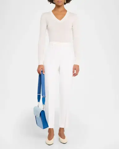 Akris Anouk Small Leather Messenger Bag | Thumbnail 8 Akris Anouk Small Leather Messenger Bag | Thumbnail 8