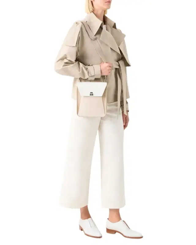 Akris Anouk Small Leather Messenger Bag