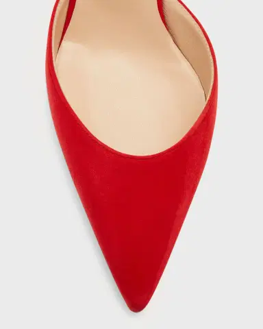 Manolo Blahnik Carolyne Kitten-Heel Halter Pumps | Thumbnail 6