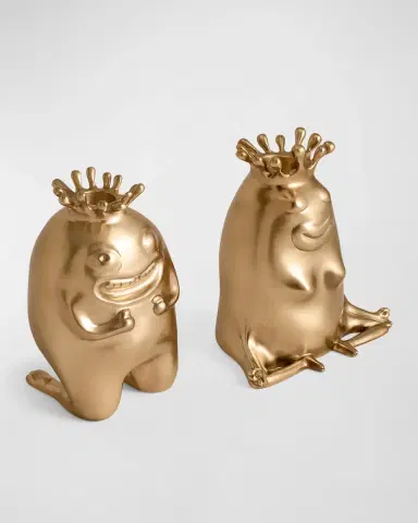 L 'Objet Haas King & Queen Candlesticks, Set of 2 | Thumbnail 2