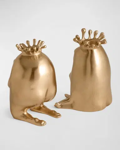 L 'Objet Haas King & Queen Candlesticks, Set of 2 | Thumbnail 3