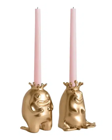 L 'Objet Haas King & Queen Candlesticks, Set of 2 | Thumbnail 1