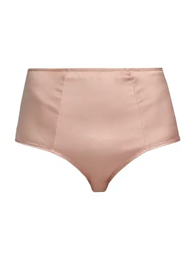 Kiki de Montparnasse Women's Tous Les Jours High-Waist Stretch-Silk Brief - Buff | Thumbnail 1