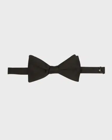 Zegna Men's Pre-Tied Silk Bow Tie | Thumbnail 3 Zegna Men's Pre-Tied Silk Bow Tie | Thumbnail 3