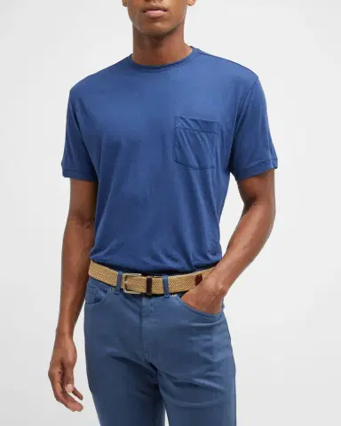 Peter Millar Men's Seaside Summer Pocket T-Shirt | Thumbnail 4 Peter Millar Men's Seaside Summer Pocket T-Shirt | Thumbnail 4