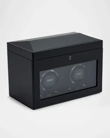 Wolf British Racing Double Watch Winder with Storage | Thumbnail 3