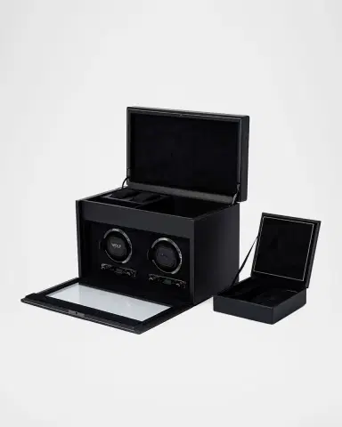 Wolf British Racing Double Watch Winder with Storage | Thumbnail 4