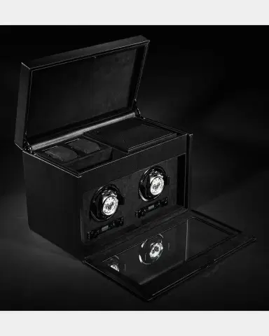 Wolf British Racing Double Watch Winder with Storage | Thumbnail 5