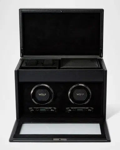 Wolf British Racing Double Watch Winder with Storage | Thumbnail 7
