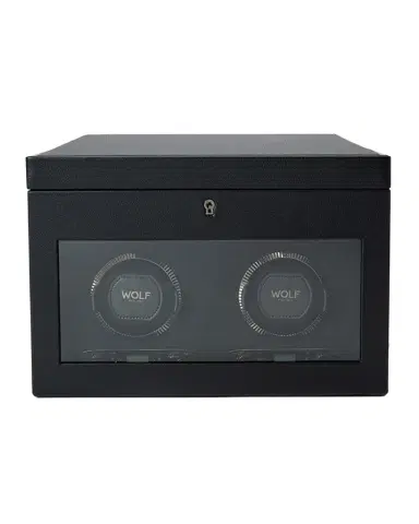 Wolf British Racing Double Watch Winder with Storage | Thumbnail 1
