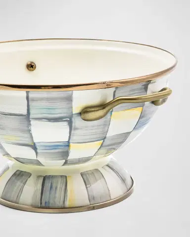 MacKenzie-Childs Sterling Check Enamel Almost Everything Bowl | Thumbnail 2 MacKenzie-Childs Sterling Check Enamel Almost Everything Bowl | Thumbnail 2