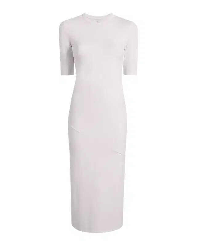 Fitted Midi Dress w/ Elbow Sleeves