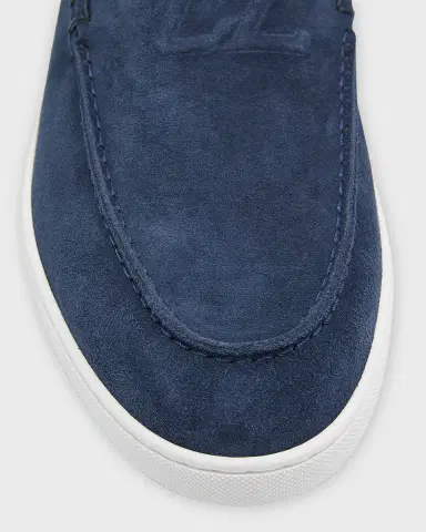 Christian Louboutin Men's Varsiboat Red Sole Leather Boat Shoes | Thumbnail 6
