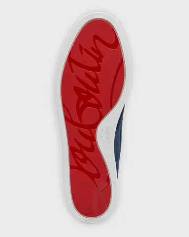 Christian Louboutin Men's Varsiboat Red Sole Leather Boat Shoes | Thumbnail 7