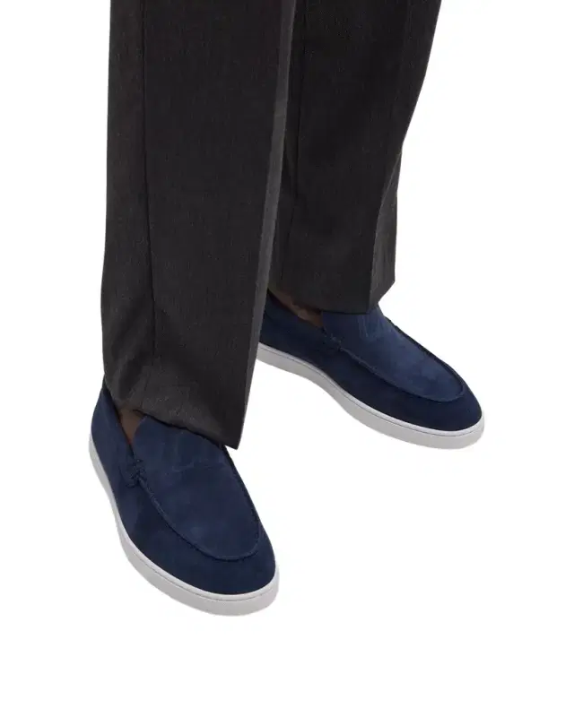 Christian Louboutin Men 's Varsiboat Red Sole Leather Boat Shoes