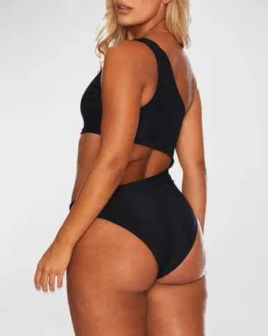 BEACH RIOT Celine Asymmetric Cutout One-Piece Swimsuit | Thumbnail 2