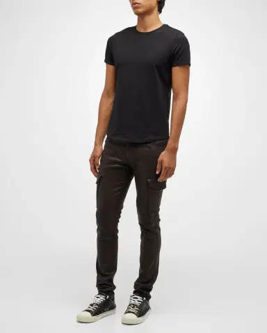 Monfrère Men's Dann Solid Crew T-Shirt | Thumbnail 2