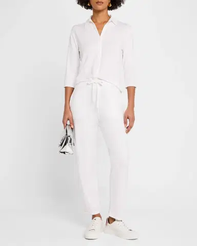 Majestic Filatures French Terry Cuffed Drawstring Pants | Thumbnail 2