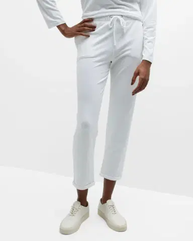 Majestic Filatures French Terry Cuffed Drawstring Pants | Thumbnail 7