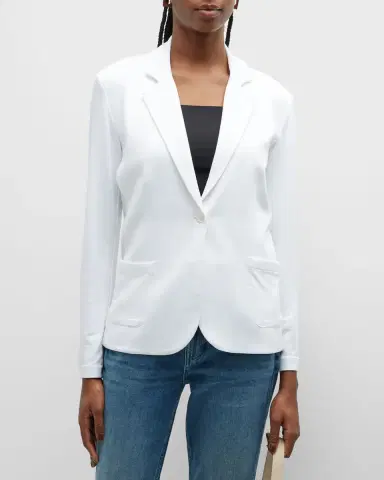 Majestic Filatures French Terry One-Button Blazer | Thumbnail 4