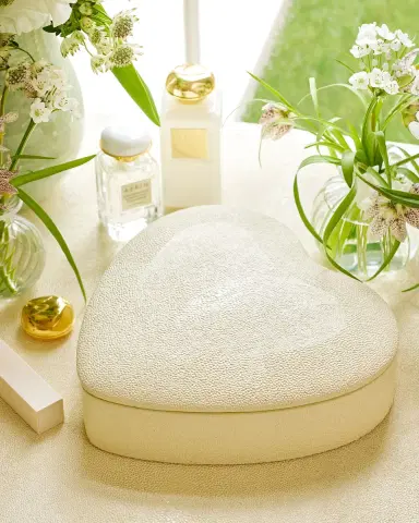 AERIN Faux Shagreen Heart Jewelry Box | Thumbnail 4