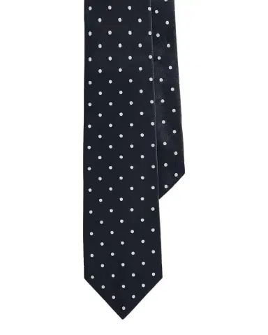 Ralph Lauren Purple Label Polka-Dot Silk Satin Tie | Thumbnail 1