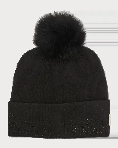 Gorski Embellished Toscana Lamb Pom Knit Beanie | Thumbnail 2