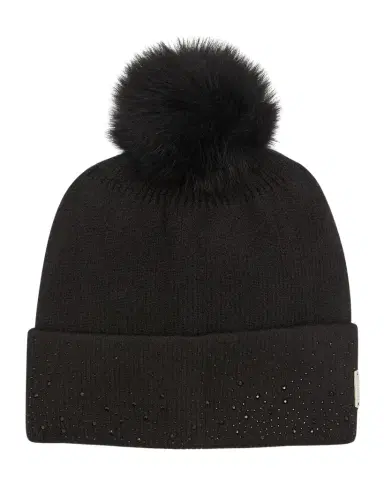 Gorski Embellished Toscana Lamb Pom Knit Beanie | Thumbnail 1