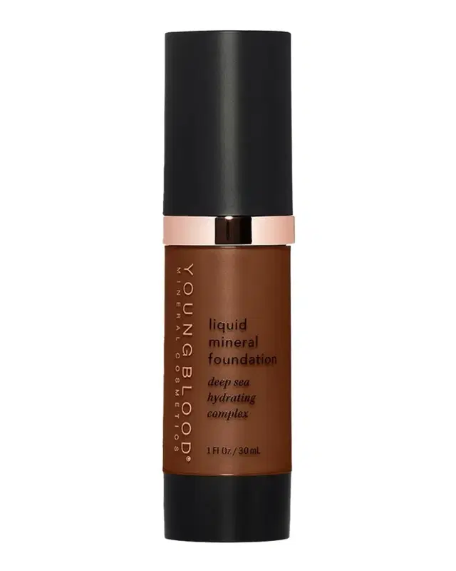 Youngblood Mineral Cosmetics Liquid Mineral Foundation Deep Sea Hydrating Complex, 1 oz.