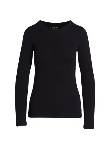 MAJESTIC FILATURES Women's Soft Touch Long-Sleeve Top - Marine - Size XL | Thumbnail 1