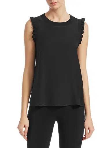 Cinq à Sept Women's Tous Les Jours Lenore Silk Tank - Black | Thumbnail 3 Cinq à Sept Women's Tous Les Jours Lenore Silk Tank - Black | Thumbnail 3