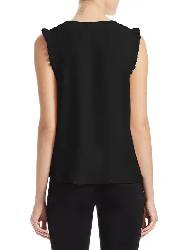 Cinq à Sept Women's Tous Les Jours Lenore Silk Tank - Black | Thumbnail 5 Cinq à Sept Women's Tous Les Jours Lenore Silk Tank - Black | Thumbnail 5