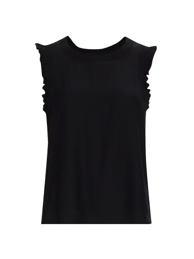 Cinq à Sept Women's Tous Les Jours Lenore Silk Tank - Black | Thumbnail 1 Cinq à Sept Women's Tous Les Jours Lenore Silk Tank - Black | Thumbnail 1