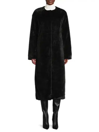 Et Ochs Women's Theo Faux Fur Car Coat | Thumbnail 3