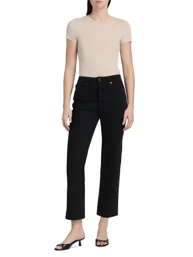 MAJESTIC FILATURES Women's Soft Touch Crewneck T-Shirt - Ecru Chine - Size Large | Thumbnail 2
